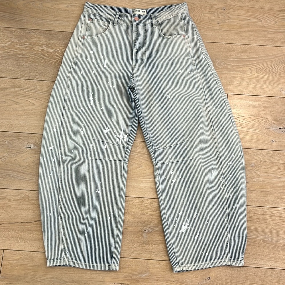 Mid rise barrel pant